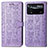 Custodia Portafoglio In Pelle Fantasia Modello Cover con Supporto S03D per Xiaomi Poco X4 Pro 5G Viola