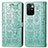 Custodia Portafoglio In Pelle Fantasia Modello Cover con Supporto S03D per Xiaomi Redmi 10 4G Verde