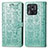 Custodia Portafoglio In Pelle Fantasia Modello Cover con Supporto S03D per Xiaomi Redmi 10 Power Verde