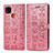 Custodia Portafoglio In Pelle Fantasia Modello Cover con Supporto S03D per Xiaomi Redmi 10A 4G Rosa