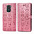 Custodia Portafoglio In Pelle Fantasia Modello Cover con Supporto S03D per Xiaomi Redmi 10X 4G Rosa