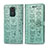 Custodia Portafoglio In Pelle Fantasia Modello Cover con Supporto S03D per Xiaomi Redmi 10X 4G Verde