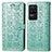 Custodia Portafoglio In Pelle Fantasia Modello Cover con Supporto S03D per Xiaomi Redmi K40S 5G Verde