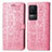 Custodia Portafoglio In Pelle Fantasia Modello Cover con Supporto S03D per Xiaomi Redmi K50 5G Rosa