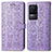 Custodia Portafoglio In Pelle Fantasia Modello Cover con Supporto S03D per Xiaomi Redmi K50 5G Viola