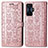 Custodia Portafoglio In Pelle Fantasia Modello Cover con Supporto S03D per Xiaomi Redmi K50 Gaming 5G Oro Rosa