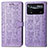 Custodia Portafoglio In Pelle Fantasia Modello Cover con Supporto S03D per Xiaomi Redmi Note 11E Pro 5G Viola
