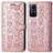 Custodia Portafoglio In Pelle Fantasia Modello Cover con Supporto S03D per Xiaomi Redmi Note 12S Oro Rosa