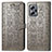 Custodia Portafoglio In Pelle Fantasia Modello Cover con Supporto S03D per Xiaomi Redmi Note 12T Pro 5G Grigio