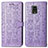 Custodia Portafoglio In Pelle Fantasia Modello Cover con Supporto S03D per Xiaomi Redmi Note 9 Pro Max Viola