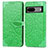 Custodia Portafoglio In Pelle Fantasia Modello Cover con Supporto S04D per Google Pixel 7 5G Verde