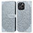 Custodia Portafoglio In Pelle Fantasia Modello Cover con Supporto S04D per Huawei Honor 60 SE 5G Grigio