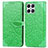 Custodia Portafoglio In Pelle Fantasia Modello Cover con Supporto S04D per Huawei Honor X8 4G Verde