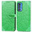 Custodia Portafoglio In Pelle Fantasia Modello Cover con Supporto S04D per Motorola Moto Edge S Pro 5G Verde