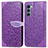 Custodia Portafoglio In Pelle Fantasia Modello Cover con Supporto S04D per Motorola Moto Edge S30 5G