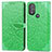 Custodia Portafoglio In Pelle Fantasia Modello Cover con Supporto S04D per Motorola Moto G Power (2022) Verde