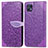 Custodia Portafoglio In Pelle Fantasia Modello Cover con Supporto S04D per Motorola Moto G50 5G Viola