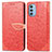 Custodia Portafoglio In Pelle Fantasia Modello Cover con Supporto S04D per Motorola Moto G51 5G