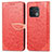 Custodia Portafoglio In Pelle Fantasia Modello Cover con Supporto S04D per OnePlus 10 Pro 5G Rosso