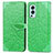 Custodia Portafoglio In Pelle Fantasia Modello Cover con Supporto S04D per OnePlus Nord 2 5G Verde