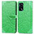 Custodia Portafoglio In Pelle Fantasia Modello Cover con Supporto S04D per Oppo A54s Verde