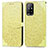 Custodia Portafoglio In Pelle Fantasia Modello Cover con Supporto S04D per Oppo A94 5G Giallo