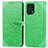 Custodia Portafoglio In Pelle Fantasia Modello Cover con Supporto S04D per Oppo Find X5 Pro 5G Verde