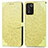 Custodia Portafoglio In Pelle Fantasia Modello Cover con Supporto S04D per Oppo K9S 5G Giallo