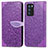 Custodia Portafoglio In Pelle Fantasia Modello Cover con Supporto S04D per Oppo Reno6 Pro 5G India