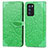 Custodia Portafoglio In Pelle Fantasia Modello Cover con Supporto S04D per Oppo Reno6 Pro 5G India Verde