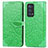 Custodia Portafoglio In Pelle Fantasia Modello Cover con Supporto S04D per Oppo Reno6 Pro 5G Verde