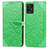 Custodia Portafoglio In Pelle Fantasia Modello Cover con Supporto S04D per Realme 8i Verde