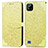 Custodia Portafoglio In Pelle Fantasia Modello Cover con Supporto S04D per Realme C11 (2021) Giallo