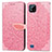 Custodia Portafoglio In Pelle Fantasia Modello Cover con Supporto S04D per Realme C11 (2021) Oro Rosa