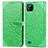 Custodia Portafoglio In Pelle Fantasia Modello Cover con Supporto S04D per Realme C11 (2021) Verde