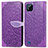 Custodia Portafoglio In Pelle Fantasia Modello Cover con Supporto S04D per Realme C11 (2021) Viola