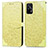 Custodia Portafoglio In Pelle Fantasia Modello Cover con Supporto S04D per Realme GT 5G Giallo