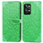 Custodia Portafoglio In Pelle Fantasia Modello Cover con Supporto S04D per Realme GT2 Pro 5G Verde