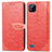 Custodia Portafoglio In Pelle Fantasia Modello Cover con Supporto S04D per Realme Narzo 50i Rosso