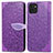 Custodia Portafoglio In Pelle Fantasia Modello Cover con Supporto S04D per Samsung Galaxy A03