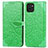 Custodia Portafoglio In Pelle Fantasia Modello Cover con Supporto S04D per Samsung Galaxy A03 Verde