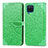 Custodia Portafoglio In Pelle Fantasia Modello Cover con Supporto S04D per Samsung Galaxy A12 Verde