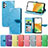 Custodia Portafoglio In Pelle Fantasia Modello Cover con Supporto S04D per Samsung Galaxy A13 4G