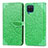 Custodia Portafoglio In Pelle Fantasia Modello Cover con Supporto S04D per Samsung Galaxy A22 4G Verde
