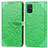 Custodia Portafoglio In Pelle Fantasia Modello Cover con Supporto S04D per Samsung Galaxy A71 4G A715 Verde