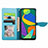 Custodia Portafoglio In Pelle Fantasia Modello Cover con Supporto S04D per Samsung Galaxy F52 5G