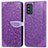 Custodia Portafoglio In Pelle Fantasia Modello Cover con Supporto S04D per Samsung Galaxy F52 5G