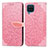 Custodia Portafoglio In Pelle Fantasia Modello Cover con Supporto S04D per Samsung Galaxy M12