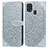 Custodia Portafoglio In Pelle Fantasia Modello Cover con Supporto S04D per Samsung Galaxy M21s