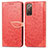 Custodia Portafoglio In Pelle Fantasia Modello Cover con Supporto S04D per Samsung Galaxy S20 FE 4G
